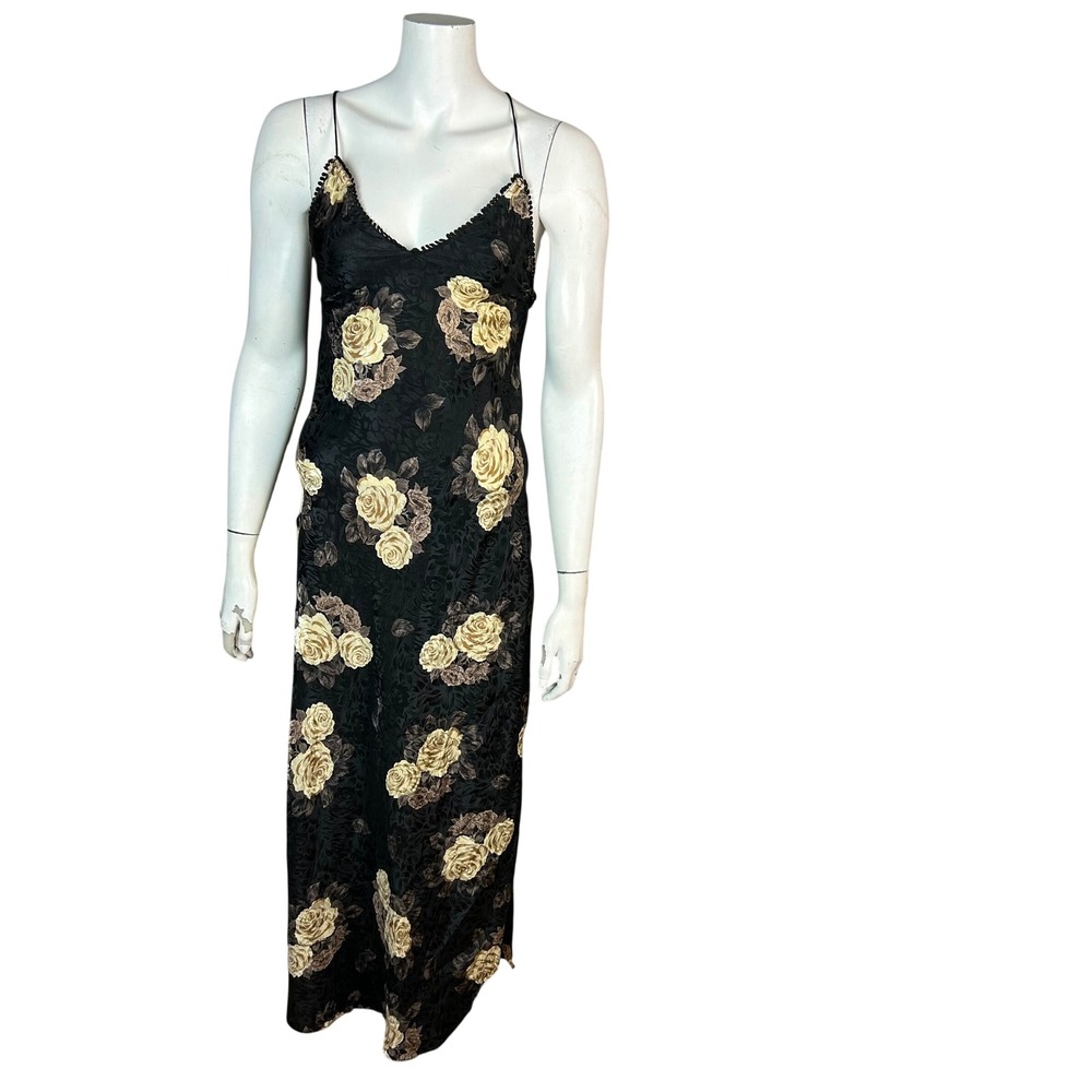 Vtg Whimsigoth Romantic Slip Dress Floral Small Jessica Lynn Collection